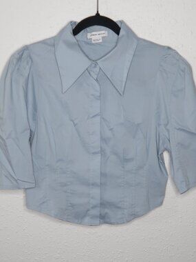 Urban Revivo Light Blue Crop Top